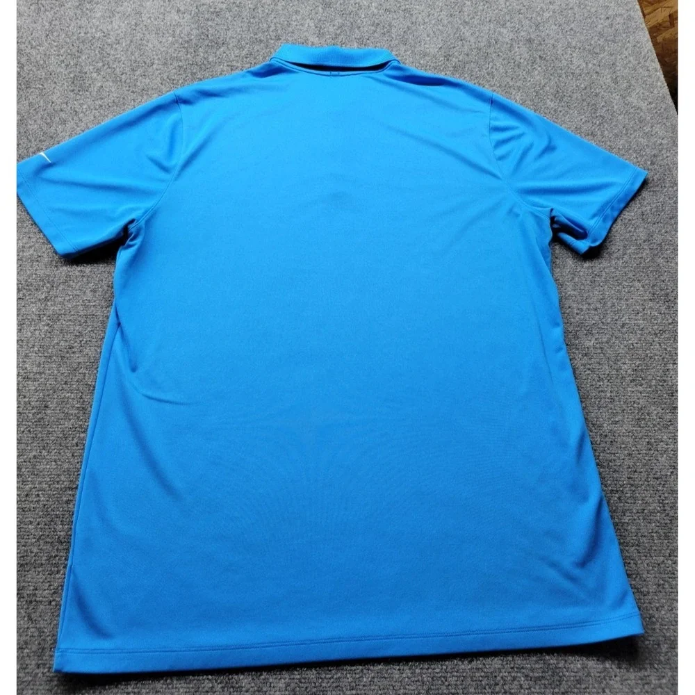Nike Dri-Fit Golf Polo Standard Fit Mens XL Blue Short Sleeve GUC